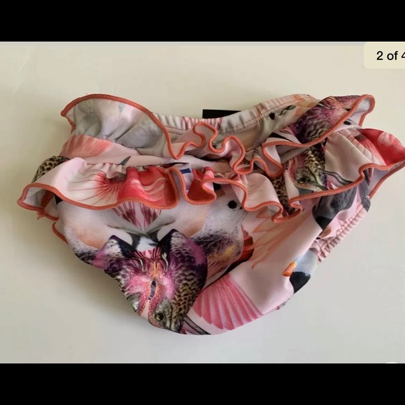 3 for $25 MOLO Baby Girls Swim Bottom Printed Pastel 3-6mons - Picture 2 of 4